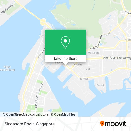Singapore Pools map