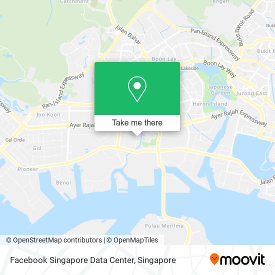 Facebook Singapore Data Center map