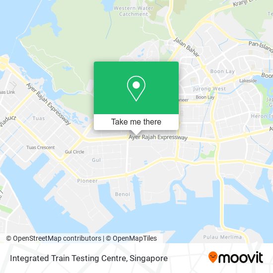 Integrated Train Testing Centre map