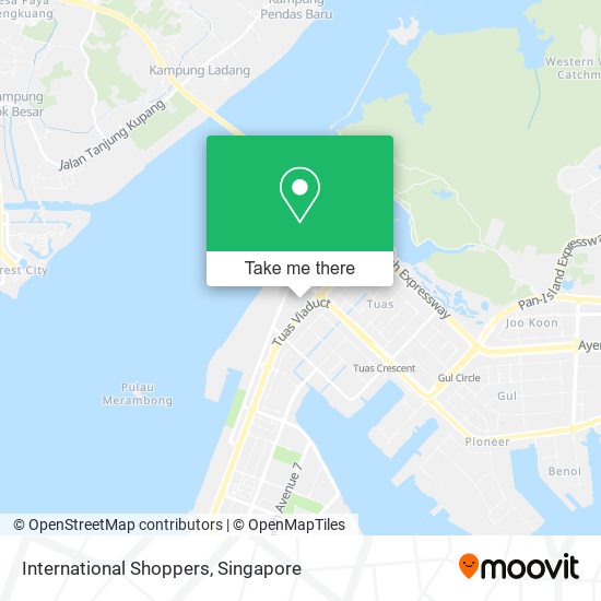 International Shoppers map
