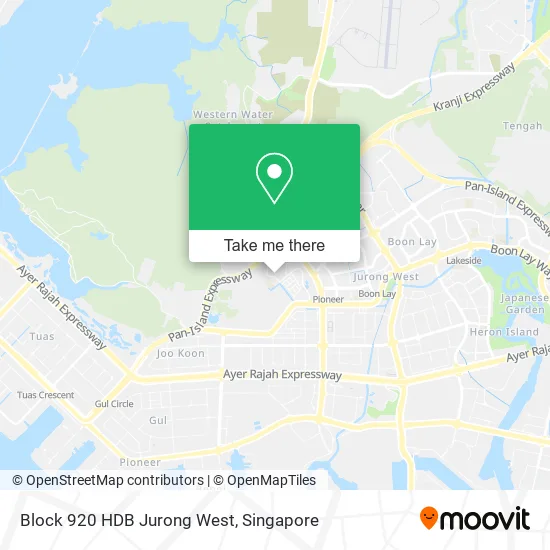 Block 920 HDB Jurong West地图