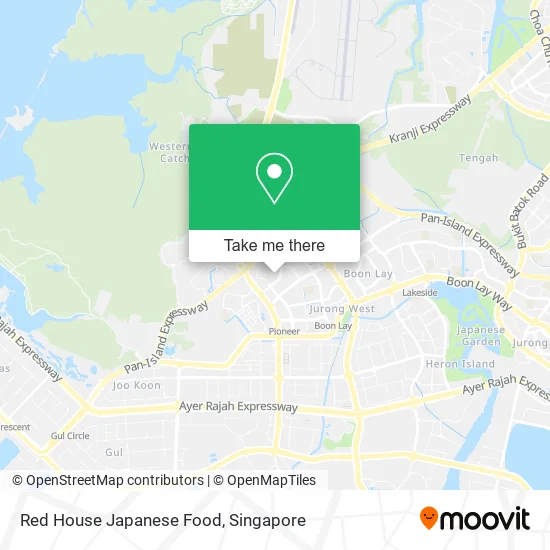 Red House Japanese Food map