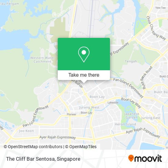 The Cliff Bar Sentosa map