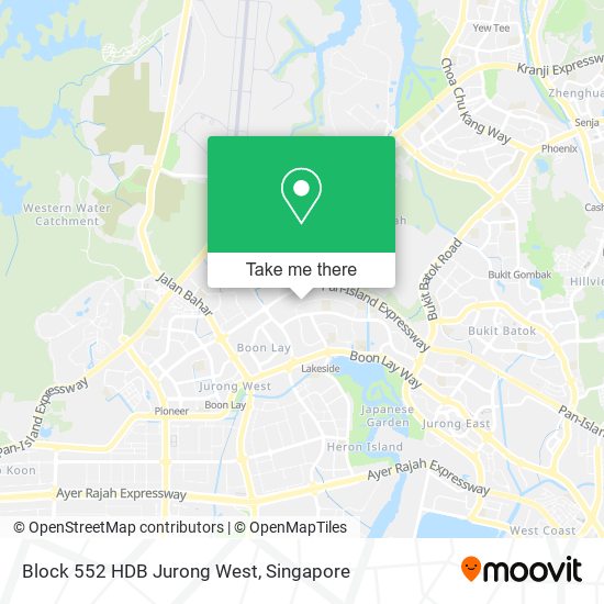 Block 552 HDB Jurong West地图