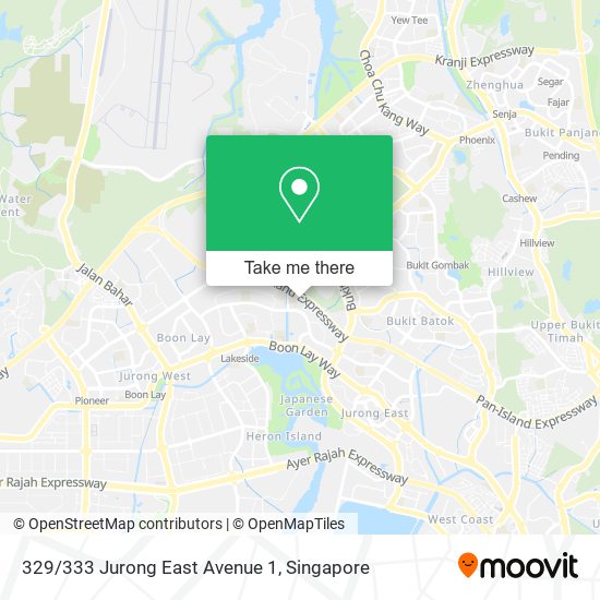 329/333 Jurong East Avenue 1 map