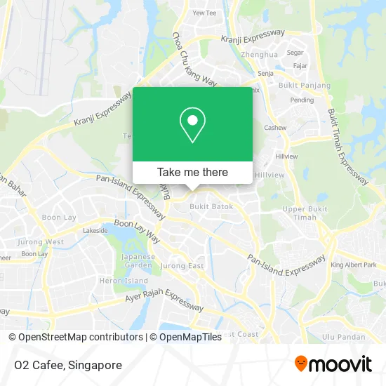 O2 Cafee map