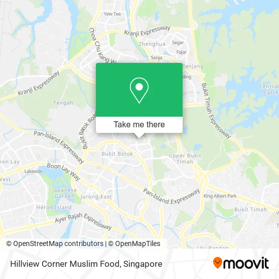 Hillview Corner Muslim Food map