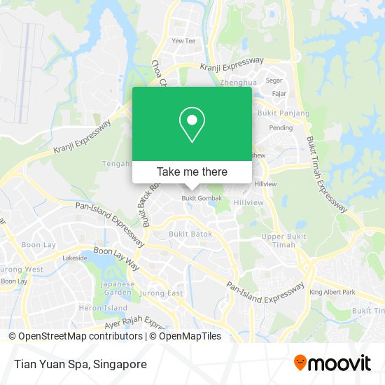 Tian Yuan Spa map
