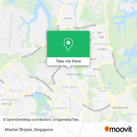 Master Briyani map