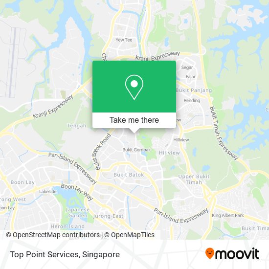 Top Point Services map