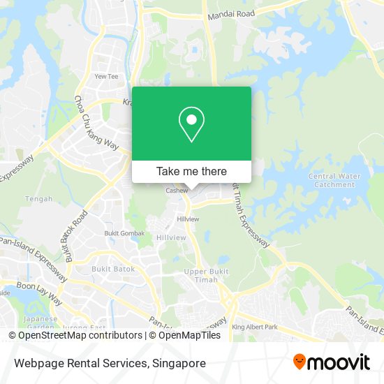 Webpage Rental Services map