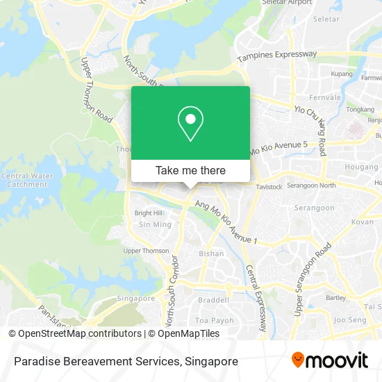 Paradise Bereavement Services map