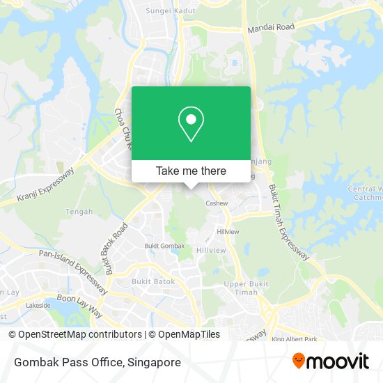 Gombak Pass Office map