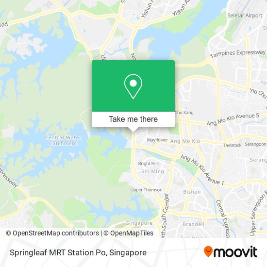 Springleaf MRT Station Po map