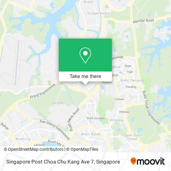 Singapore Post Choa Chu Kang Ave 7 map
