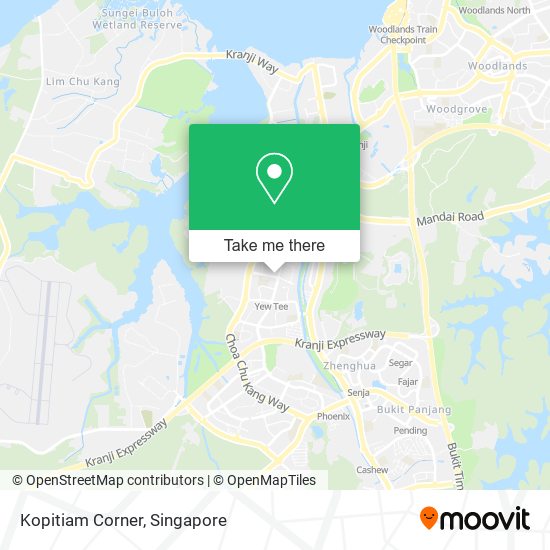 Kopitiam Corner map