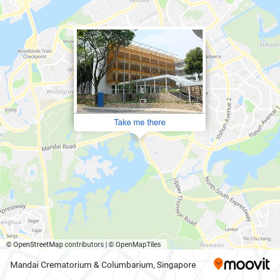 Mandai Crematorium & Columbarium map