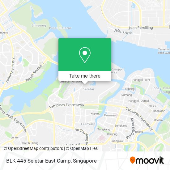BLK 445 Seletar East Camp map