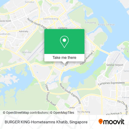 BURGER KING-Hometeamns Khatib map