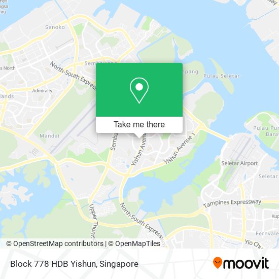 Block 778 HDB Yishun map
