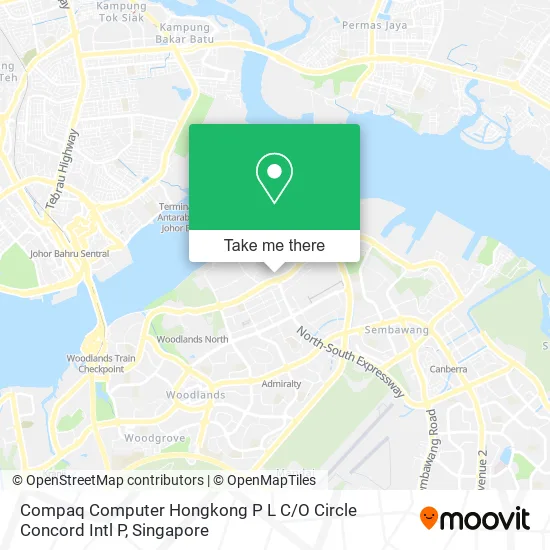 Compaq Computer Hongkong P L C / O Circle Concord Intl P map