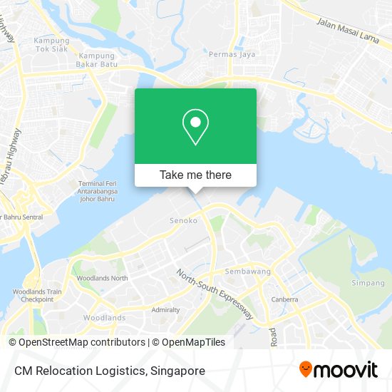 CM Relocation Logistics map