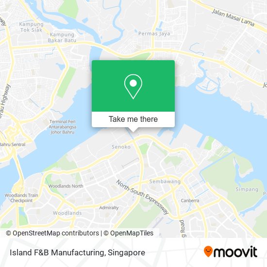 Island F&B Manufacturing map