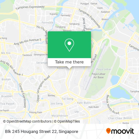 Blk 245 Hougang Street 22地图