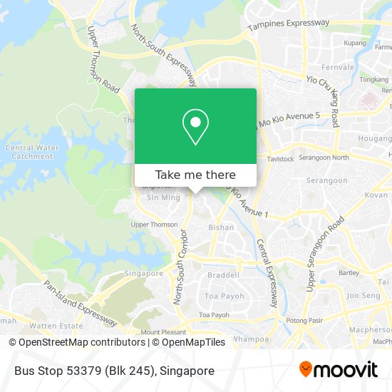Bus Stop 53379 (Blk 245) map