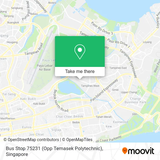 Bus Stop 75231 (Opp Temasek Polytechnic)地图