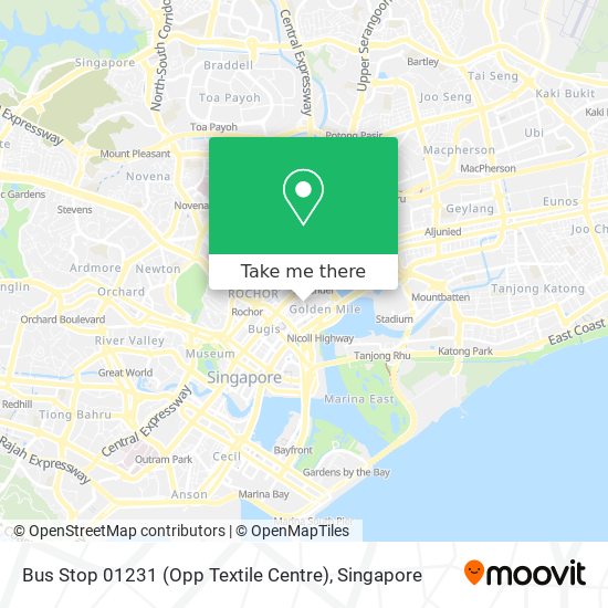 Bus Stop 01231 (Opp Textile Centre) map
