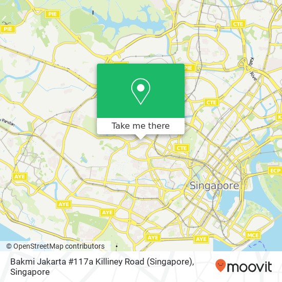 Bakmi Jakarta #117a Killiney Road (Singapore) map