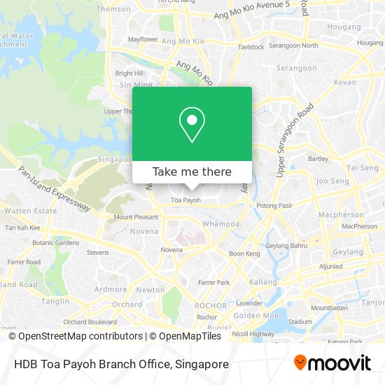 HDB Toa Payoh Branch Office map