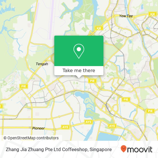 Zhang Jia Zhuang Pte Ltd Coffeeshop map