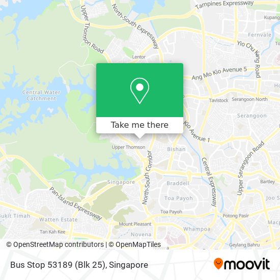 Bus Stop 53189 (Blk 25) map