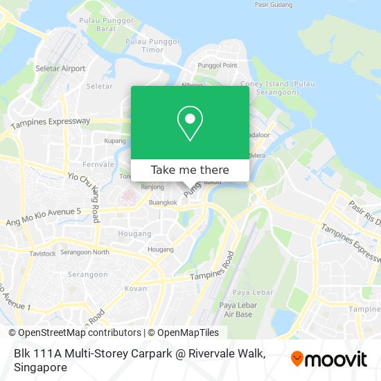 Blk 111A Multi-Storey Carpark @ Rivervale Walk地图