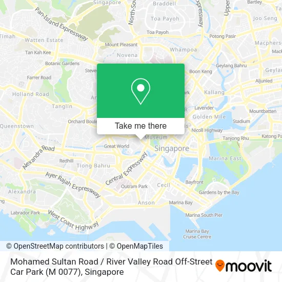 Mohamed Sultan Road / River Valley Road Off-Street Car Park (M 0077) map