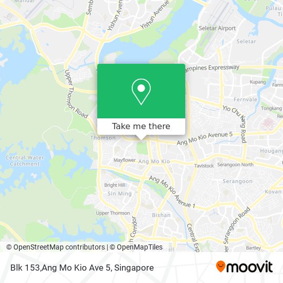 Blk 153,Ang Mo Kio Ave 5 map