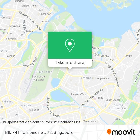 Blk 741 Tampines St. 72 map