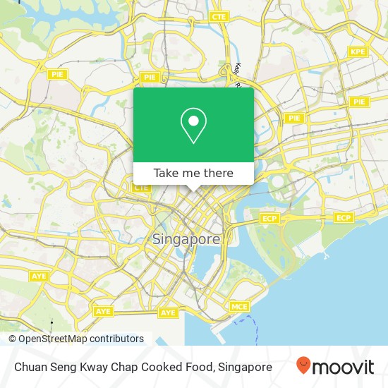 Chuan Seng Kway Chap Cooked Food map