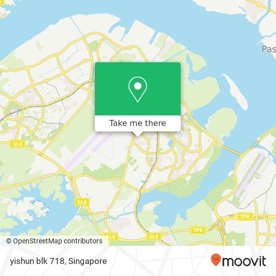 yishun blk 718地图