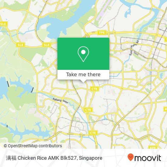 满福 Chicken Rice AMK Blk527 map