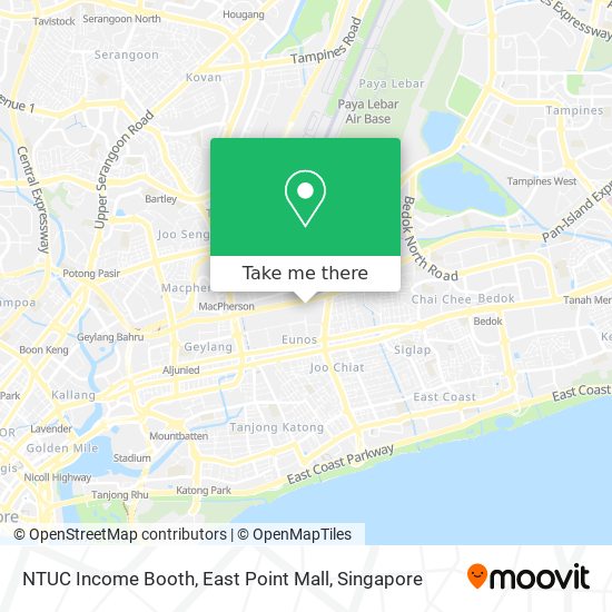 NTUC Income Booth, East Point Mall map