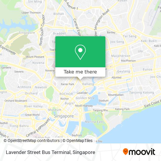 Lavender Street Bus Terminal map