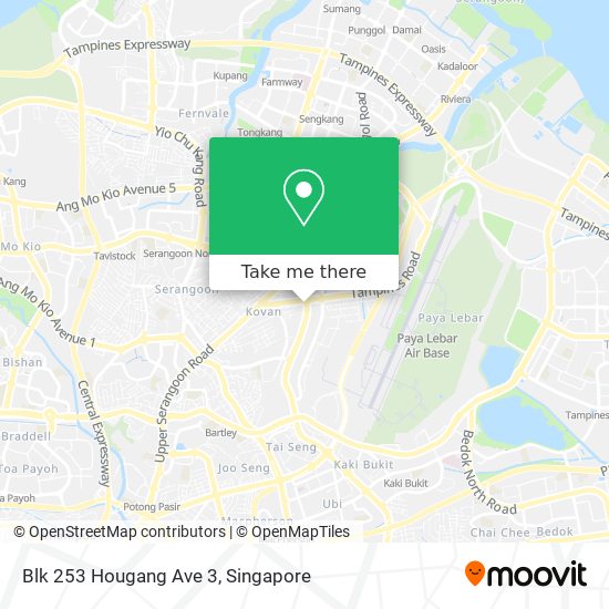 Blk 253 Hougang Ave 3地图