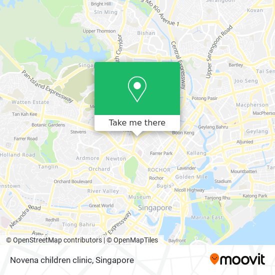 Novena children clinic map
