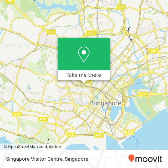 Singapore Visitor Centre map