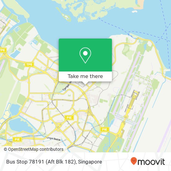 Bus Stop 78191 (Aft Blk 182) map