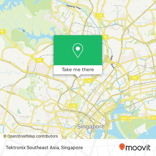 Tektronix Southeast Asia map