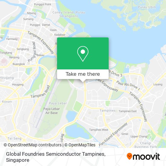 Global Foundries Semiconductor Tampines map